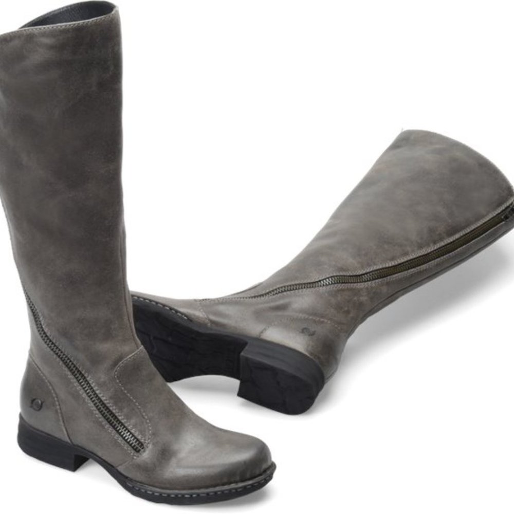 Born Gray Suede Tall Boots
